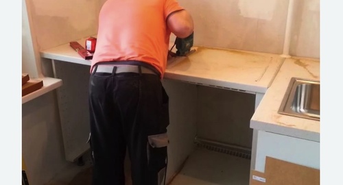 Сборка кухонного гарнитура. Кропоткин